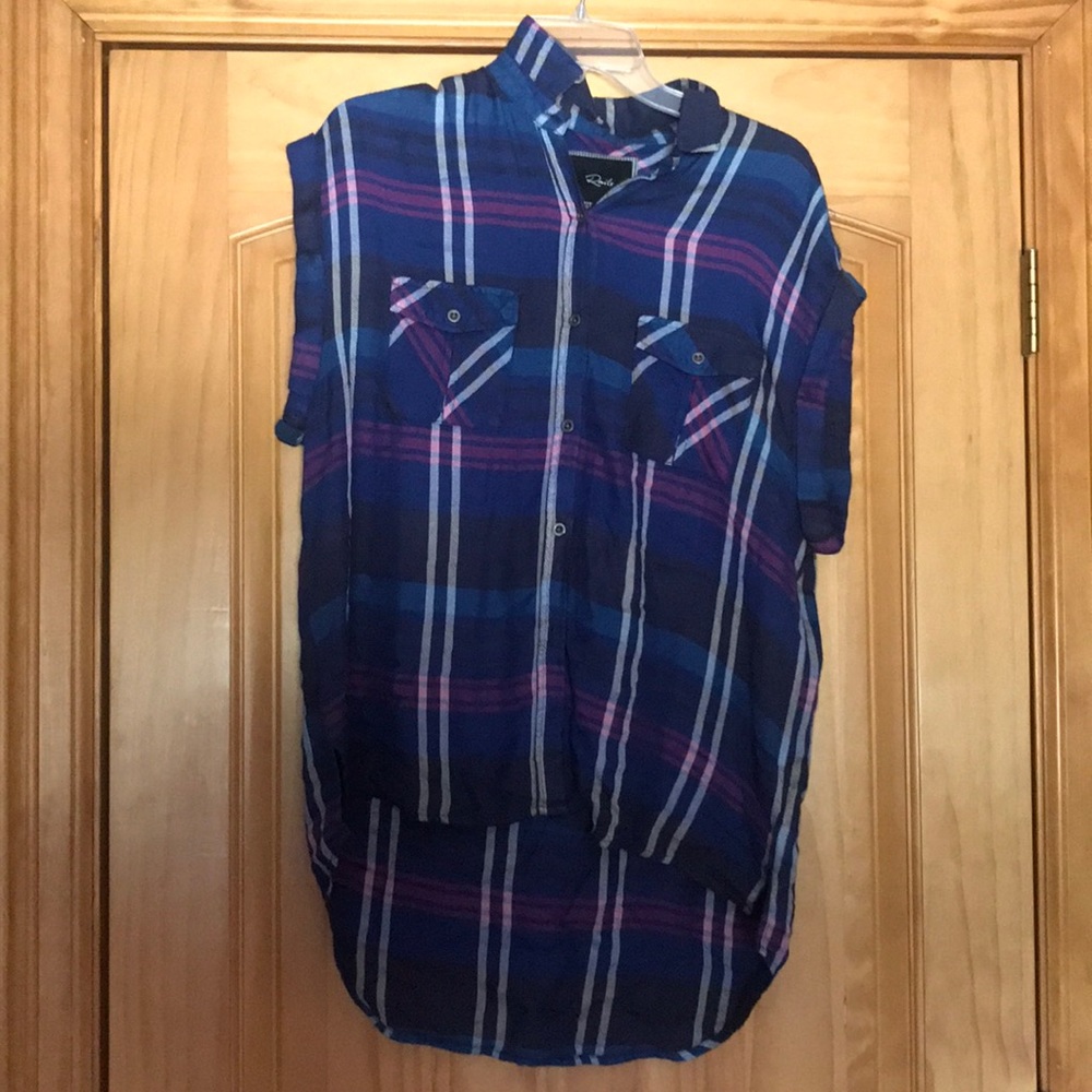 Free people Short sleeve flannel